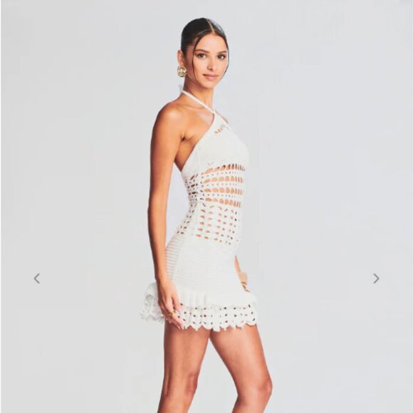 Retrofete Eze Crochet Pearl Embellished Dress XS - Picture 2 of 6